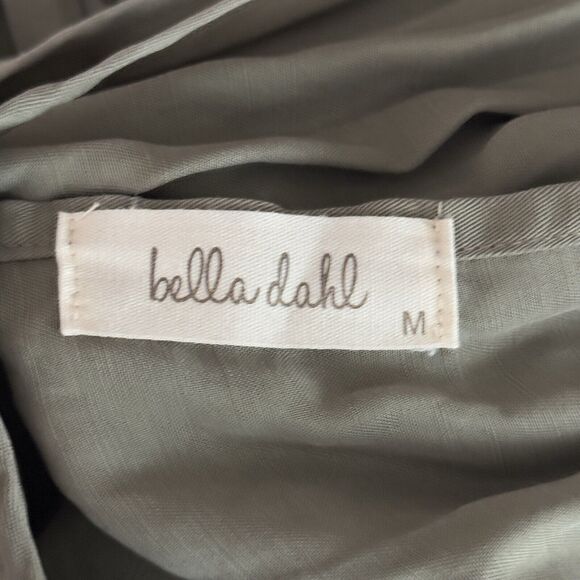 Belle Dahl Jumpsuit Womens Medium Green Pleated Wide Leg Jumper Bohemian Hippie - Picture 5 of 8